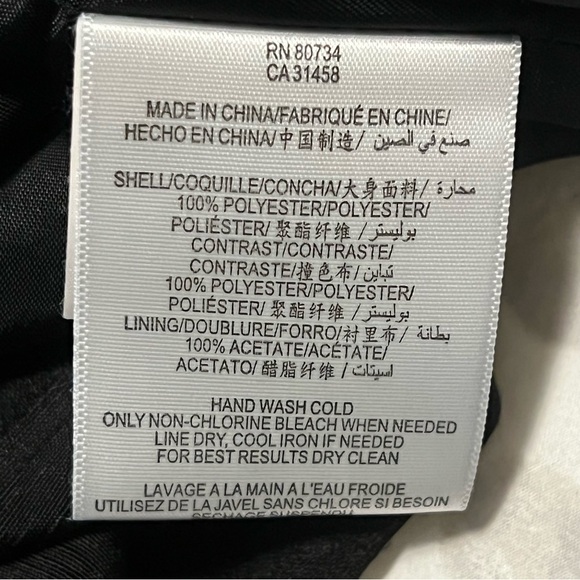 Max And Cleo Black Short Sleeve Sheer Top Geometric Bottom Cocktail Dress Size 4 - Picture 8 of 16